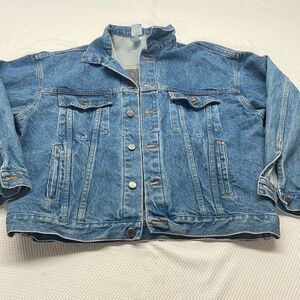 TYCA Made in USA VTG National Riffle Association Denim Jean Jacket Size M USA
